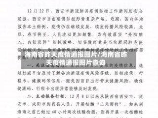 海南省昨天疫情通报图片/海南省昨天疫情通报图片查询