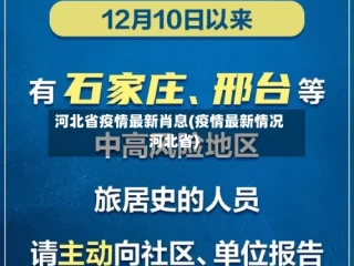 河北省疫情最新肖息(疫情最新情况河北省)