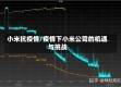 小米抗疫情/疫情下小米公司的机遇与挑战