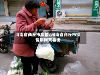 河南省商丘市疫情/河南省商丘市疫情期间芙蓉街