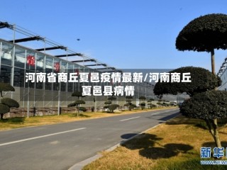 河南省商丘夏邑疫情最新/河南商丘夏邑县病情
