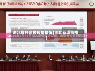 湖北省各高校疫情情况(湖北新增高校)