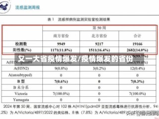 又一大省疫情爆发/疫情爆发的省份