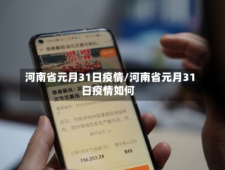 河南省元月31日疫情/河南省元月31日疫情如何