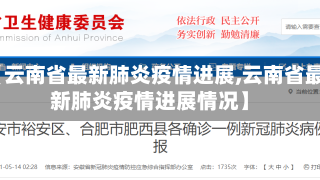 【云南省最新肺炎疫情进展,云南省最新肺炎疫情进展情况】