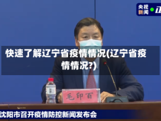 快速了解辽宁省疫情情况(辽宁省疫情情况?)