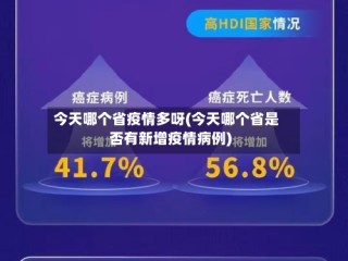 今天哪个省疫情多呀(今天哪个省是否有新增疫情病例)