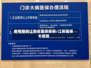 疫情期间江苏省医保报销/江苏医保卡报销