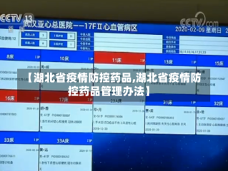 【湖北省疫情防控药品,湖北省疫情防控药品管理办法】