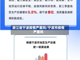 浙江省宁波疫情严重吗/宁波市疫情严重吗