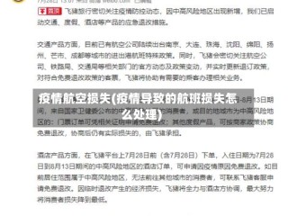 疫情航空损失(疫情导致的航班损失怎么处理)