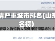 山东省疫情严重城市排名(山东疫情排名榜)