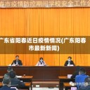 广东省阳春近日疫情情况(广东阳春市最新新闻)