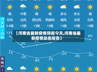 【河南省最新疫情预报今天,河南省最新疫情动态报告】