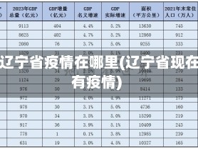 现在辽宁省疫情在哪里(辽宁省现在哪有疫情)