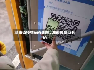 湖南省疫情码在哪里/湖南疫情防控码