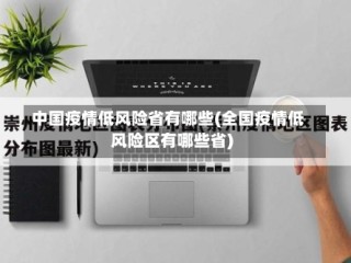 中国疫情低风险省有哪些(全国疫情低风险区有哪些省)
