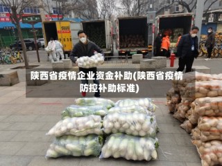 陕西省疫情企业资金补助(陕西省疫情防控补助标准)