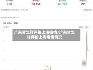广东省怎样评价上海疫情/广东省怎样评价上海疫情情况