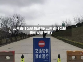 云南省什么疫情封城(云南省什么疫情封城最严重)