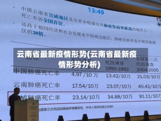 云南省最新疫情形势(云南省最新疫情形势分析)