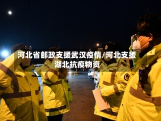 河北省邮政支援武汉疫情/河北支援湖北抗疫物资