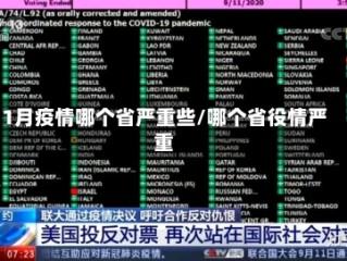 1月疫情哪个省严重些/哪个省役情严重