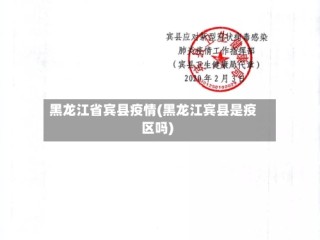 黑龙江省宾县疫情(黑龙江宾县是疫区吗)