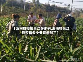 【海南省疫情昌江多少例,海南省昌江县疫情多少天没增加了】