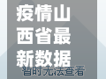 疫情山西省最新数据消息/疫情山西最新报告