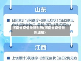 河南省疫情最新形势(河南省疫情最新进展)