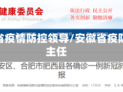 安徽省疫情防控领导/安徽省疫防办主任