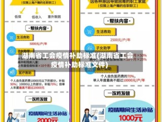 湖南省工会疫情补助标准(湖南省工会疫情补助标准文件)