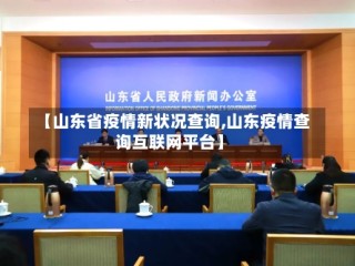 【山东省疫情新状况查询,山东疫情查询互联网平台】