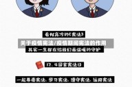 关于疫情宪法/疫情期间宪法的作用
