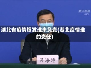 湖北省疫情爆发谁来负责(湖北疫情谁的责任)