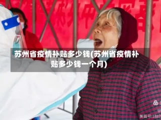苏州省疫情补贴多少钱(苏州省疫情补贴多少钱一个月)