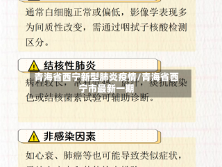 青海省西宁新型肺炎疫情/青海省西宁市最新一期