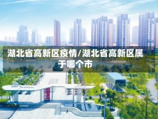 湖北省高新区疫情/湖北省高新区属于哪个市