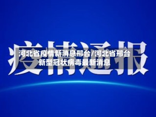 河北省疫情新消息邢台/河北省邢台新型冠状病毒最新消息