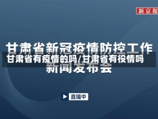 甘肃省有疫情的吗/甘肃省有役情吗