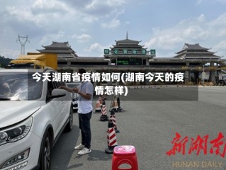 今天湖南省疫情如何(湖南今天的疫情怎样)