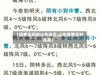 【疫情实时动山东省态,山东疫情实时追踪】
