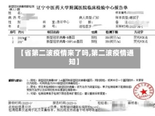【省第二波疫情来了吗,第二波疫情通知】