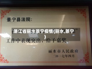 浙江省丽水景宁疫情(丽水,景宁)