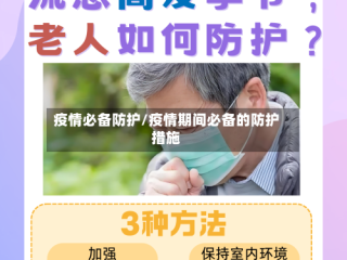 疫情必备防护/疫情期间必备的防护措施
