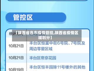 【陕西省各市疫情管控,陕西省疫情区域划分】