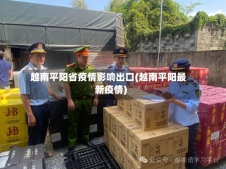 越南平阳省疫情影响出口(越南平阳最新疫情)