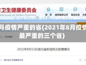 八月疫情严重的省(2021年8月疫情最严重的三个省)
