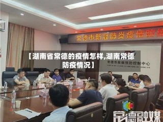 【湖南省常德的疫情怎样,湖南常德防疫情况】